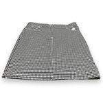 Talbots Woman's Skirt Sz 16W Black White Check Denim Pencil Mini NEW Jean Photo 1