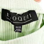 Eloquii NWT Ribbed Slit Leg Wrap Pull On Stretch Maxi Skirt 18/20 Green Photo 5