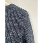 Abercrombie & Fitch  Women Size‎ Small Knit Sweater Dress Gray Navy Green Varsity Photo 4