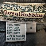 Royal Robbins  Skirt Drawstring Pockets Cotton Back Zip A Line Dark Gray 4 28" Photo 2