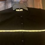Chic Black Cardigan with White Accents size 8 ase una M Photo 4