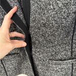 Loft NWT  Wool Blend Collarless Blazer in Dark Heathered Gray - Size 6 Photo 3