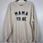 Isabel Maternity by Ingrid & Isabel Cream 'Mama To Be' Sweater Size XXL Black Photo 0