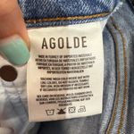 AGOLDE Blue Riley Distressed Cropped Straight Leg Jeans Sz 26 Photo 6