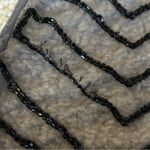 Free People  Black Sheer Beaded Sleeveless Tunic Top Mini Dress Size Small Photo 4