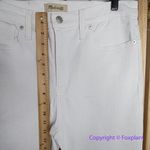 Madewell NEW  Stovepipe Jeans in Pure White,‎ 26 Photo 7