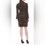 Alex Marie  Aly Sparkly black/Gold Lace Jacquard Bell Sleeve Dress sz 8 Photo 7
