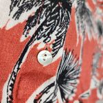 Tahari  100% Linen Button Down Shirt Short Sleeve Hawaiian Top Size L Photo 13