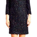 St. John Caviar Multi Mini Black Sequins Dress Size 6 D41 Photo 0