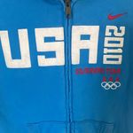 Nike  Blue Full Zip Sweatshirt Hoodie USA Olympic Team 2010 Large Photo 2