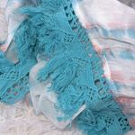 Gypsy 05 Beach Scarf, Sarong/Coverup Color Turquoise Melon OS NWT Photo 4