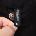 American Giant Women's Wide Leg Pant Size 12 Made In USA Black Photo 3