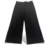 Ann Taylor  Weekend Collection Wide Leg Pant Women S Black Pockets Side Sip Boho Photo 0
