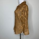 Coldwater Creek  Rust Sheer Metallic Copper Sz Medium Photo 2