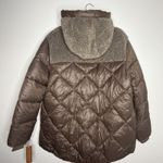 NWT Koolaburra by UGG Womens Sherpa Mixed Media Puffer Jacket Sz XXL Brown Photo 10