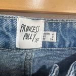 Princess Polly Patchwork Jeans Women Light Denim High Rise Straight Leg Size 2 Photo 8