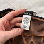 Y2K paper tag Brown black giraffe burnout maxi dress asymmetrical neckline Size M Photo 2