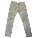 Free People Patterned Skinny Jeans Zipper Hem SIZE 26 Photo 0