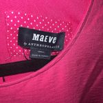 Anthropologie MAEVE Marlene Tiered Maxi Dress in Fuchsia Size Small Photo 4