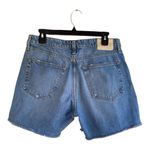 Rag and Bone Rosa Mid Rise Raw Hem Denim Shorts Size 27 Medium Wash Distressed Photo 1