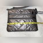 LUG Dazzle SE Silver Quilted Crossbody Bag LIKE NEW Photo 9