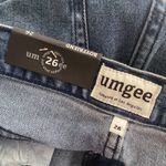 Umgee Jeans Company jeans boyfriend style distressed patches accents Sz 26 NWT Photo 6