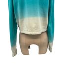Apparis Karine Sweatshirt Top Organic Cotton Ombre Cropped Aqua Blue Size Small Photo 8