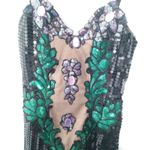 Vintage Alyce Designs sequin beaded dress Green Size 8 Photo 4