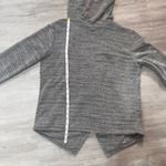 BB Dakota Hooded Open Front Cardigan Size Medium Women’s Grey with Zip Pockets Photo 7