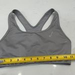 Nike Swoosh Sports Bra XS Womens Grey Dri-Fit Stretch Photo 3