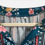 Source Unknown Floral Ruffle Sleeve Blouse, Size XL Photo 1