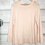 Loft  Blush Pink Cold Shoulder Sweater Top Size Medium Photo 10