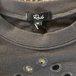 Rails  Vintage Black Dark Gray Eyelet Embroidery Alice Sweater Size Medium NWT Photo 12