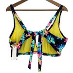 California Waves NWT Daisy Floral Multicolor V Wire Bralette Bikini Top Size 20 Photo 2