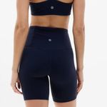 Athleta Elation Ultra High Rise 7" Short Navy Blue Biker Shorts Women's Small Photo 1
