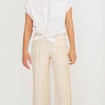 Madewell  Emmett Wide-Leg Crop Pants in Stripe 37P Photo 0