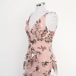 Dress the Population - New! Sidney Floral Appliqué Mesh Gown Photo 9
