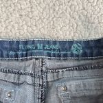 Vervet Flying Monkey Distressed Blue Flare Jeans Photo 1