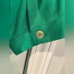 NWT Toofan Size 2X Jade Green Long Sleeve Pearl Button Front Tiered Shift Dress Photo 5