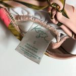 Kona Sol  Bikini Top Removable Cups Tie Front Floral Tropical Pink Colorful S Photo 2