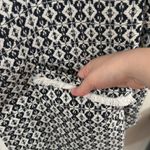 Carolina belle Montreal Open Front Tweed Fringe Long Blazer Jacket Size XL Photo 4