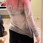 Seven7 Pink and Grey Sweatshirt Photo 1