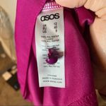 ASOS Maternity Pink Cinched Waist Midi Dress Size 8 Photo 4