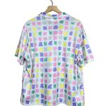 Blair Vintage 80s Short Sleeve Pastel V Neck Blouse Plus Size 22 Photo 5