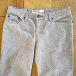 Levi's Light Gray Superlow Rise Small Corduroy Bootcut Jeans Photo 4
