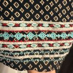 THML  Geometric Navy and Cream Blouse Photo 3