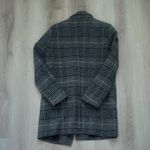 Stylish Gray Plaid Coat Size M Photo 1