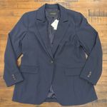 Banana Republic NWT Blue Blazer/Suit Jacket sz 14 machine wash Preppy coastal Photo 0