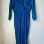 Vintage 80s Taurus Blue Longsleeve Jumpsuit 4 Photo 0