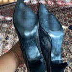 ZARA COPY - NWT  Black & Gold Rhinestone Kitten Heels Photo 6